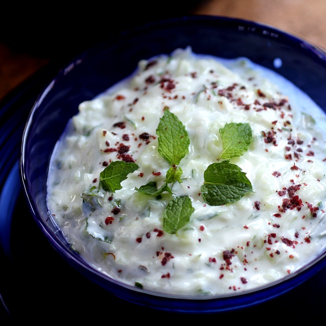 Classic Cucumber Raita With Mint