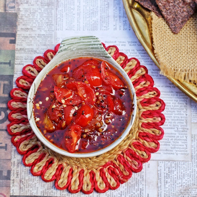 Sweet And Savory Bengali Tomato Chutney