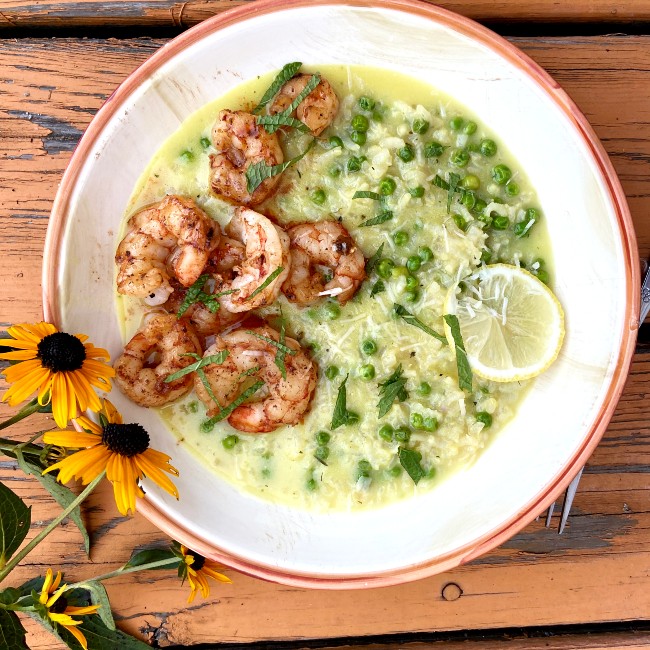 Instant pot shrimp discount and asparagus risotto